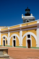San Juan Lighthouse with Colorful Wall wm