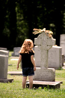 Audri in Cemetery